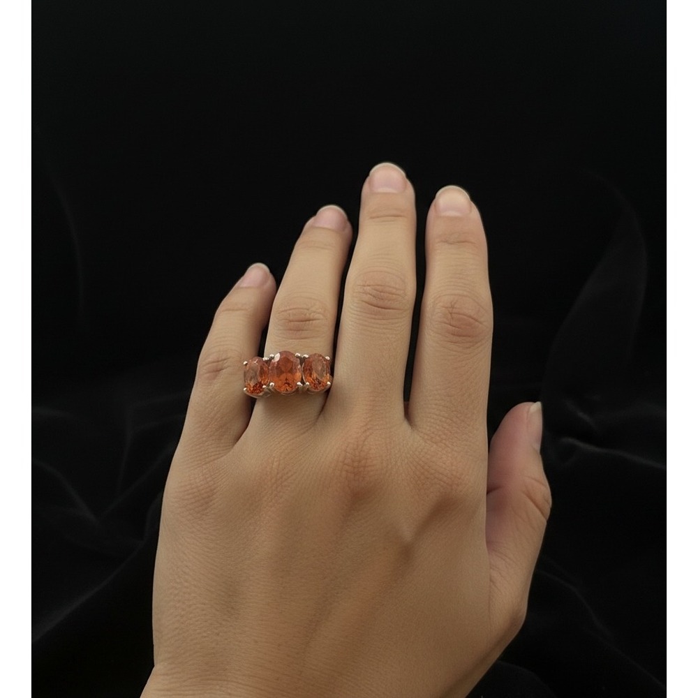 JTV BBJ 9.25‎ Sterling Silver Spessartine Ring Size 5